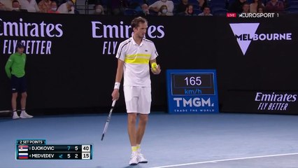 3e break et perte du 2e set : Medvedev prend l'eau dans cette finale