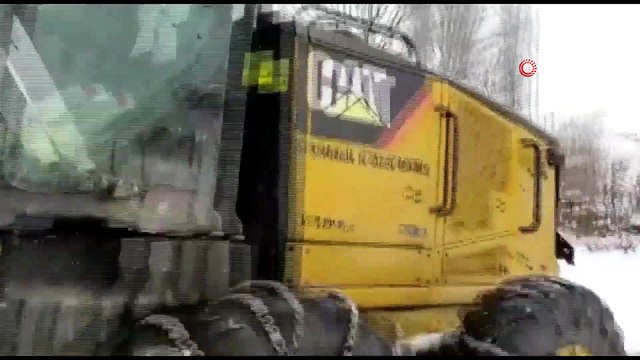 Şırnak'ta Kar Yağışı Nedeni İle Kapanan Köy Yolları Ulaşıma Açıldı İha