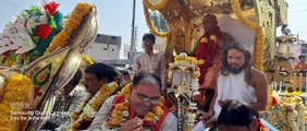 12 ज्योतिर्लिंग की 12000 किलोमीटर की पदयात्रा कर श्री श्री 1008 श्री नर्मदा नंद महाराज  शाजापुर पहुंचे