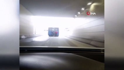 Patenli gençlerin tehlikeli oyunu kamerada