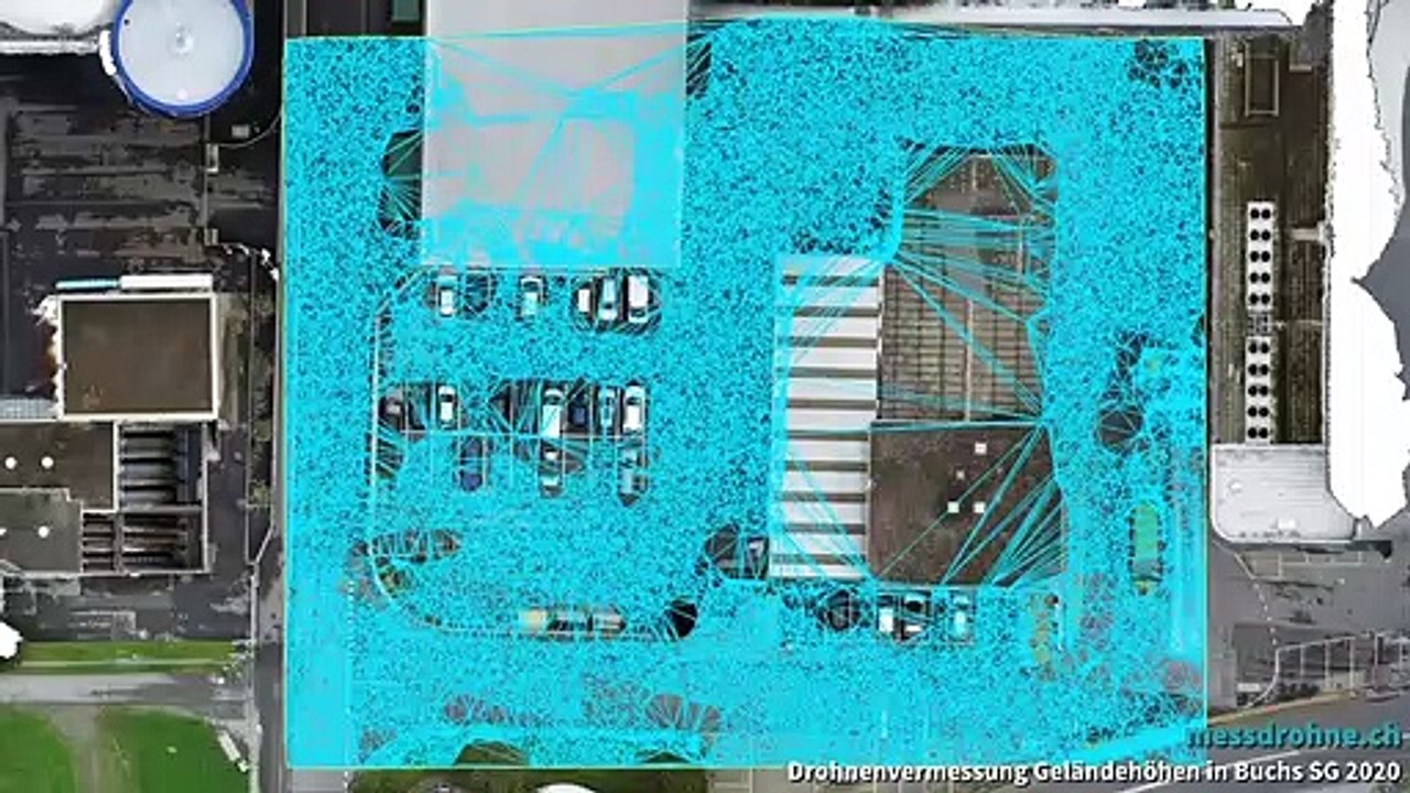 Erfassung genaue Geländehöhen mit einer Vermessungsdrohne