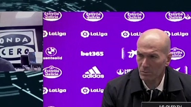 Football - Liga - Zinédine Zidane press conference after Valladolid 0-1 Real Madrid