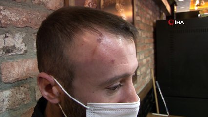 Otelden atlayan şahıs üzerine düşmüştü...O anları böyle anlattı