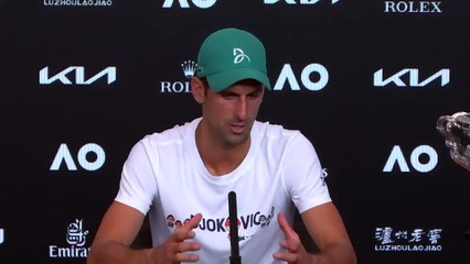 Open d'Australie 2021 - Novak Djokovic : "Roger and Rafa inspire me. I have said it before and I will say it again: as long as they play, I will play!"