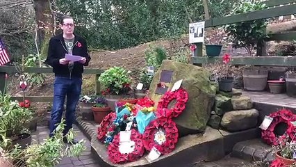 77th anniversary of the Mi Amigo air disaster at the site in Endcliffe Park, Sheffield.
