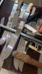 Opération de sécurisation du Coud : importante saisie de machettes, gourdins, couteaux, marteaux…