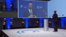 President Charles Michel EU debates at the Munich Security Conference video conference