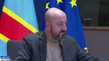 Charles Michel EU debates the President of the Democratic Republic of the Congo Tshisekedi