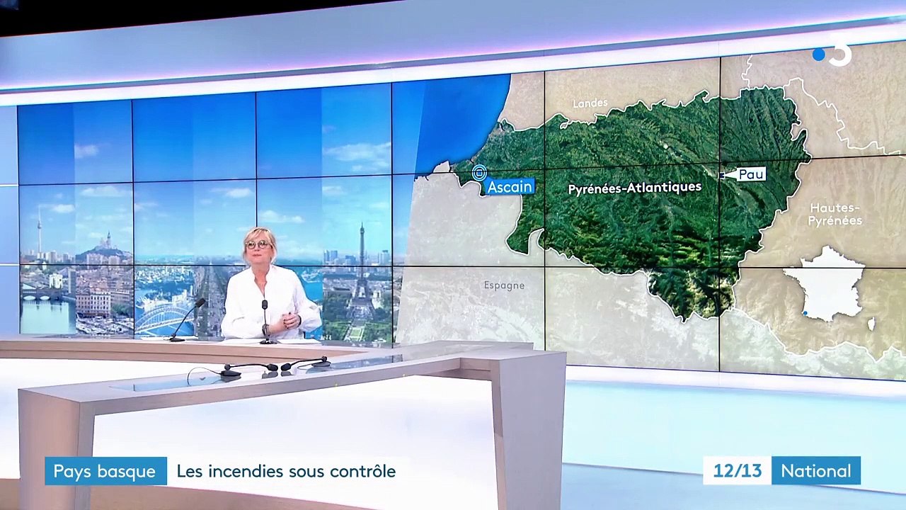 Pays basque : les feux désormais sous contrôle des pompiers