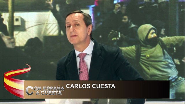 CARLOS CUESTA:¡SÁNCHEZ DESTRUYE EL PAÍS!, ALTERCADOS POR MANIFESTANTES IZQUIERDISTAS QUE NO QUIEREN LA EVOLUCIÓN DE ESPAÑA