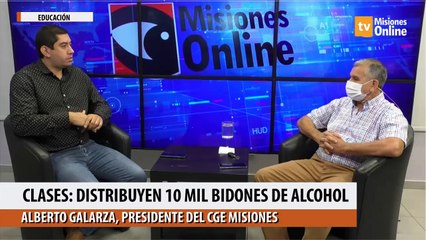 Clases: distribuyen 10 mil bidones de alcohol