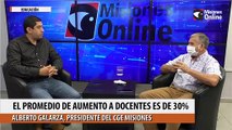 El promedio de aumento a docentes es de 30%