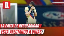 Federico Viñas se sintió frustrado después de lo sucedido en el partido ante Atlas