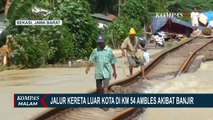 Arus Deras Banjir Memutus Jalur Rel Kereta Api Sepanjang 20 Meter di Desa Kosambi