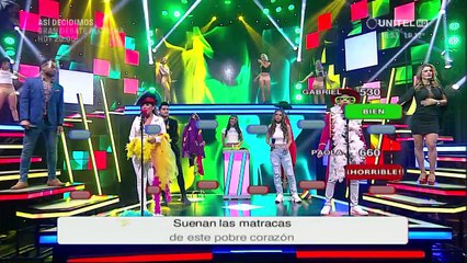 Paola Villarroel y Gabo enfrentan a la Señorita Máquina con un tema de María Juana