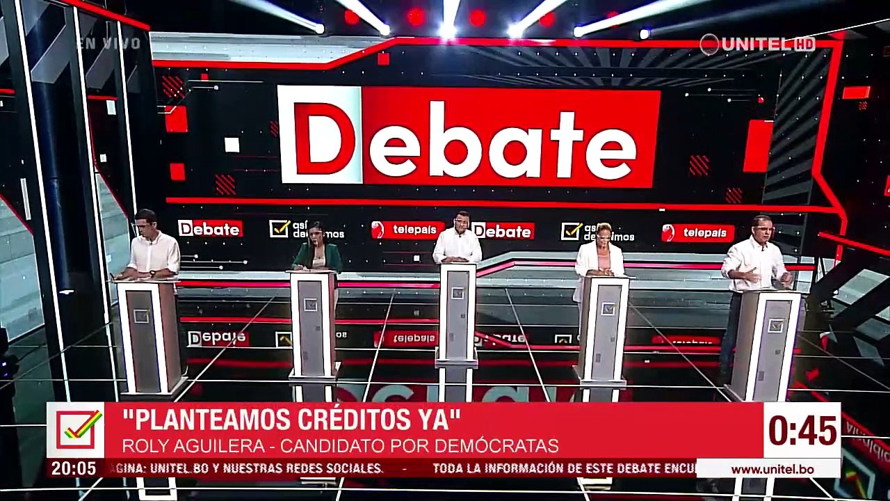 Debate Así Decidimos: Candidatos a alcalde de Santa Cruz debatieron sobre economía y empleo
