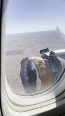 Engine Falls Apart Before Airplane Passengers Eyes