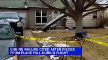 Video shows moment debris from United Airlines plane falls onto Colorado street