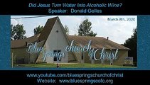 Did Jesus Turn Water Into Alcoholic Wine?