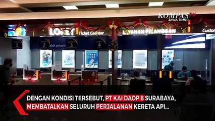 Banjir Sejumlah Perjalanan Kereta ke Jakarta Dibatalkan