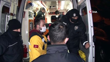 Gürültü yapan yabancı uyruklu şahıslar polisi görünce camdan atladı