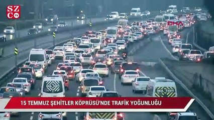 15 Temmuz Şehitler Köprüsü'nde trafik yoğunluğu
