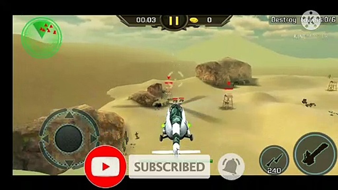Gun strike helicopter game part 1