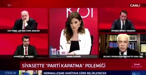Canlı yayında Doğu Perinçek'i fena ''ti''ye aldı