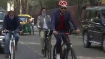 Robert Vadra rides bicycle to office, Know why