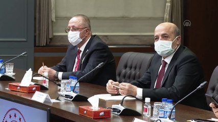 ANKARA - Hazine ve Maliye Bakanı Elvan, TESK Yönetim Kurulu üyelerini kabul etti