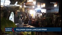 Puluhan Pelaku Usaha Disidak Langgar Jam Malam PPKM