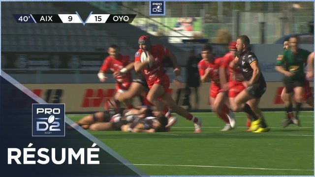 PRO D2 - Résumé Provence Rugby-Oyonnax Rugby: 19-39 - J20 - Saison 2020/2021
