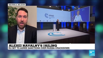 Alexei Navalny's jailing: EU set to agree sanctions over Russia crackdown