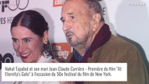 Obsèques de Jean-Claude Carrière : Carole Bouquet et Louis Garrel soutiennent sa veuve et ses deux filles