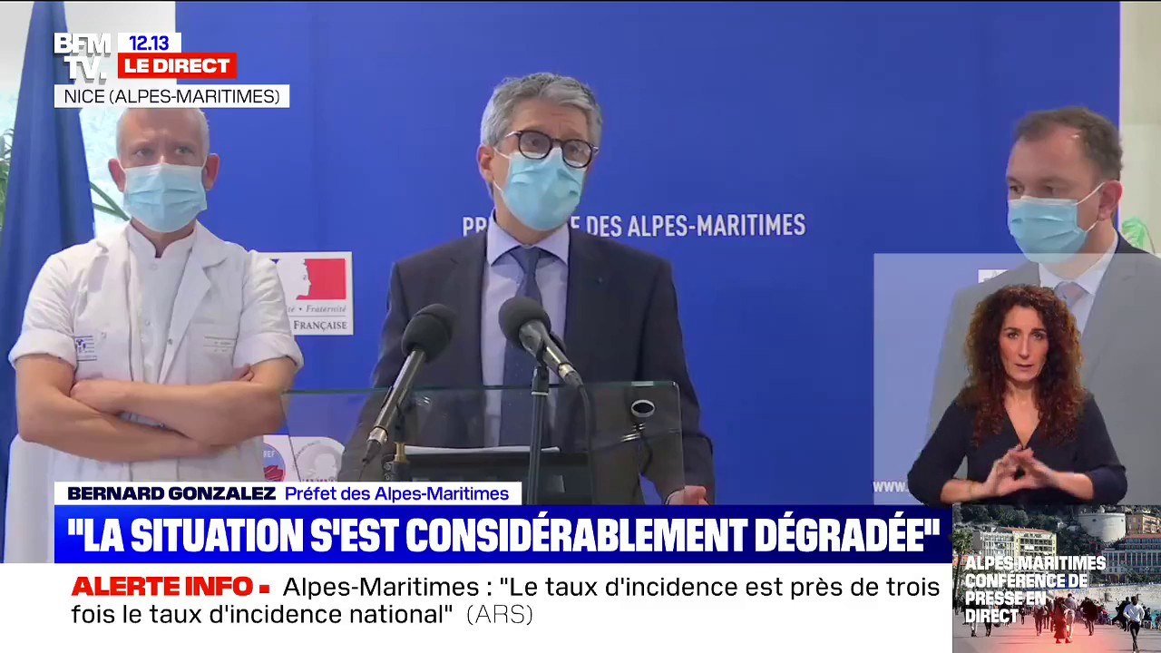 Le préfet des Alpes-Maritimes annonce un "confinement partiel" du littoral le week-end
