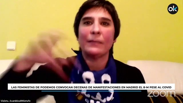 Las feministas de Podemos convocan decenas de manifestaciones en Madrid el 8-M pese al Covid