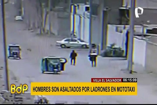 VES: hombres son asaltados por ladrones a bordo de mototaxi