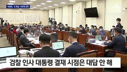 박범계 “검찰이 언론 플레이”…패싱 논란은 ‘침묵’