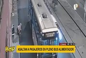 Comas: delincuentes armados asaltan a pasajeros de bus alimentador del Metropolitano