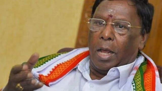 Narayanasamy blames BJP after Congress govt collapses in Puducherry