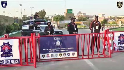 VID-20210220-WA0007More than 5000 personnel of Karachi police are performing security duties during the PSL-6