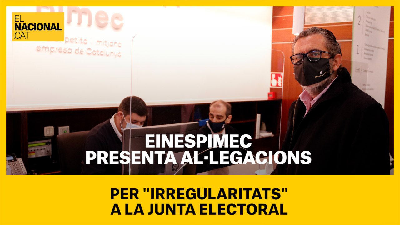 EinesPimec presenta al·legacions per "irregularitats" a  la Junta Electoral
