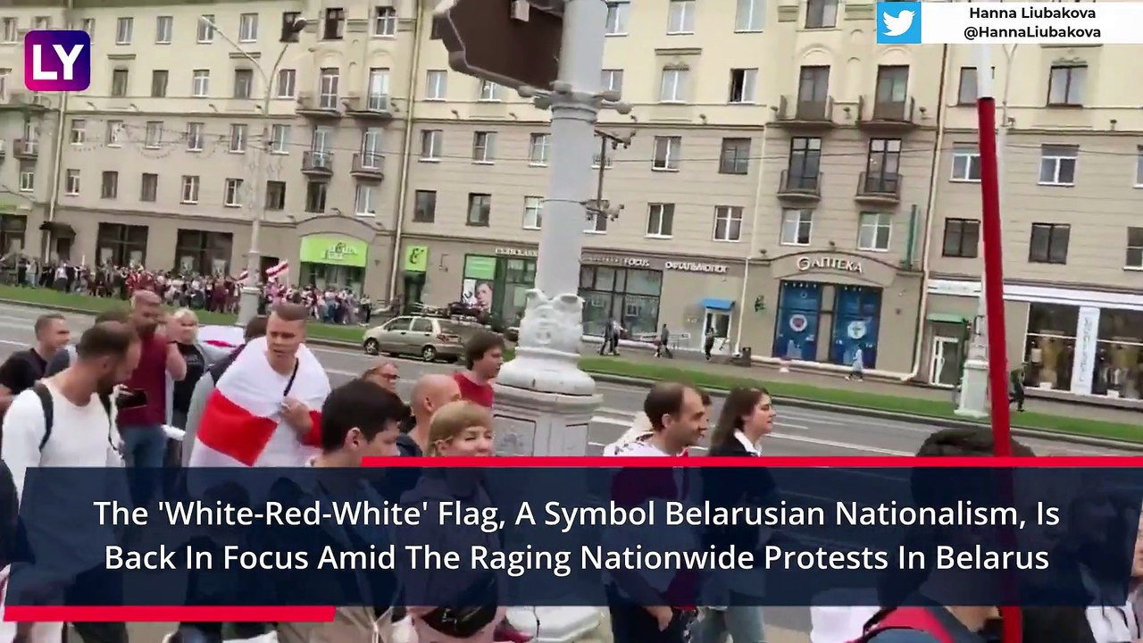 Belarus Protests: President Alexander Lukashenko Dissenters Put ‘White-Red-White Undergarments In Balconies, Police Confiscates Flags