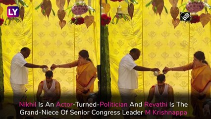HD Kumaraswamys Son Nikhil Marries Revathi In A Social Ceremony Amid Coronavirus Lockdown In India