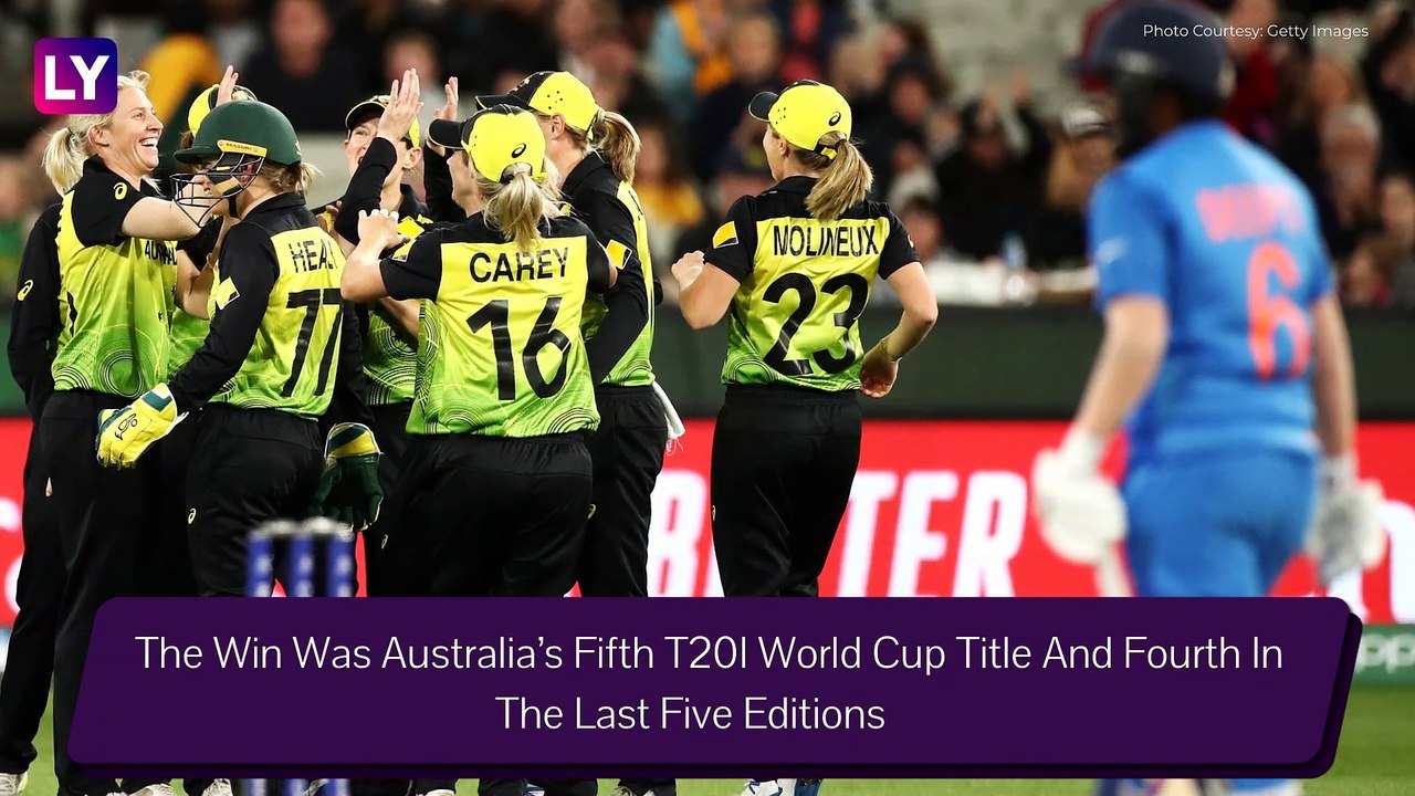 ICC Womens T20 World Cup 2020 Final Stat Highlights: Australia Beat India To Win Fifth T20I Title