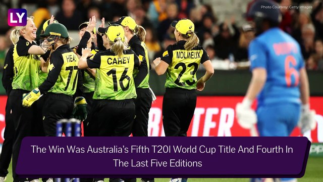 ICC Womens T20 World Cup 2020 Final Stat Highlights: Australia Beat India To Win Fifth T20I Title