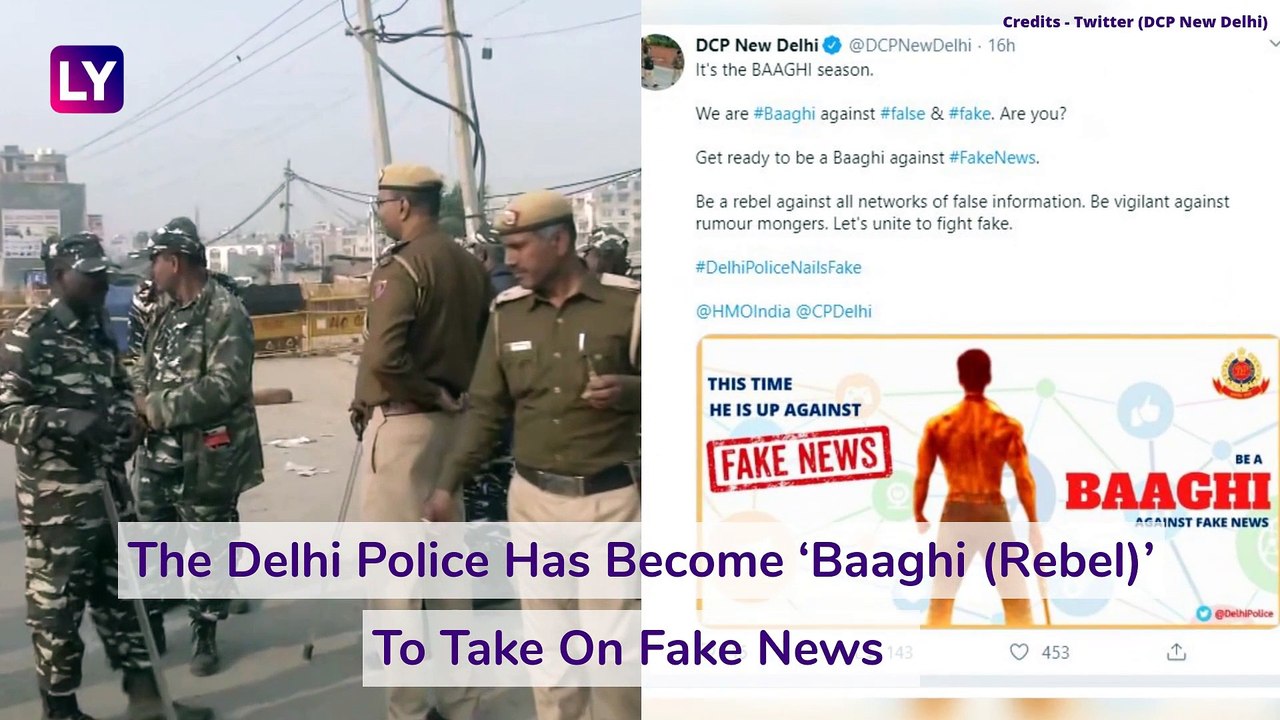 Delhi Police Uses ‘Baaghi Reference To Take On Fake News