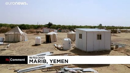 شاهد: نزوح المزيد من اليمنيين مع تصاعد القتال في مأرب