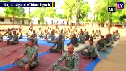 International Day of Yoga 2019: Indo Tibetan Boder Police Performs Yoga in Chhatisgarhs Rajnandgaon