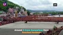 Kanwar Yatra: Uttarakhand Govt Showers Petals on ‘Kanwariyas From Helicopter in Haridwar